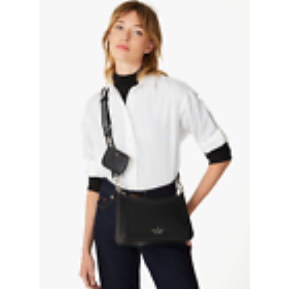 New Kate Spade Rosie Shoulder Bag Pebbled Leather Black - Picture 4 of 4